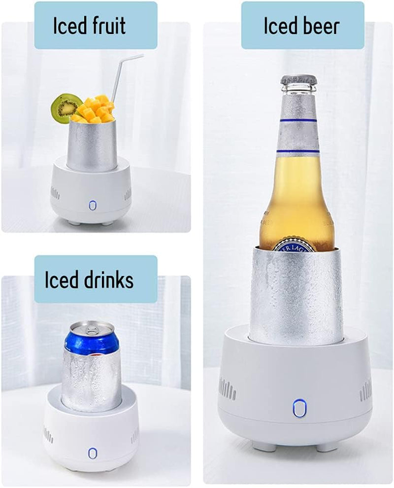 Tasse De Refroidissement De Voiture, Mini Tasse Réfrigérée Portable, Tasse Thermos De Réfrigérateur De Voiture, Refroidisseur De Boissons Électrique Pour Conduite De Bureau À Domicile