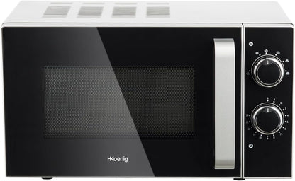 Micro-Ondes Compact Design 20L VIO4, Puissant 700W, Plateau Tournant 24,5Cm, Multifonction 5 Niveaux De Chauffe Et Fonction Décongélation, Minuterie Jusqu'À 30 Min, Rapide, Plan De Travail