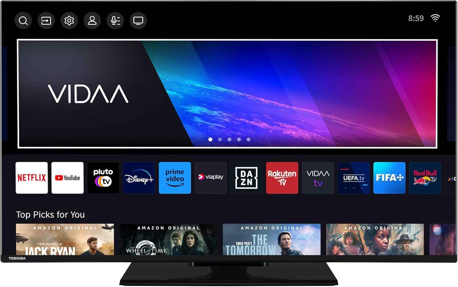 43UV3463DAW (108 Cm (43 Zoll), Schwarz, Ultrahd/4K, Triple Tuner, Smarttv, VIDAA)