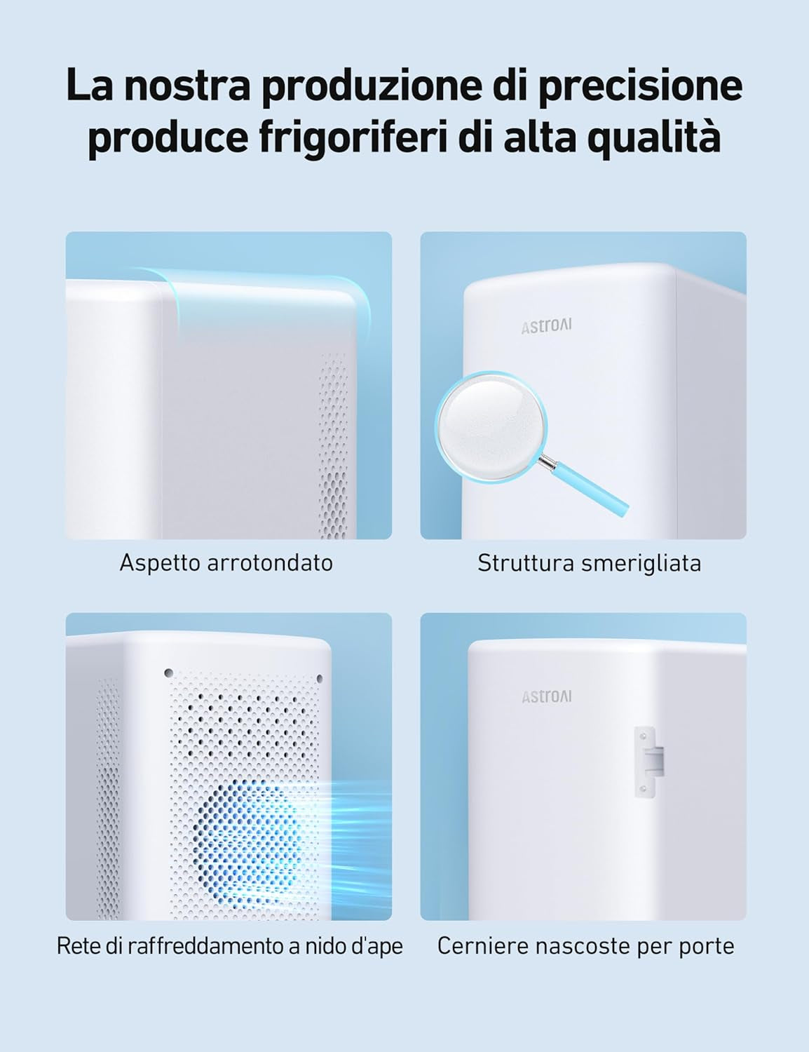 Mini Frigo De Chambre 2.0 6L, Mini Frigo 8 Canettes 330Ml, Mini Réfrigérateur Voiture Portable 12V/220V, Petit Frigo Cosmetique, Skincare, Fonction Chaud/Froid, Cadeau Femme Homme (Blanc)