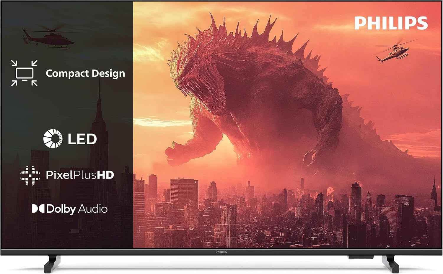 Philips 43PFS5500 FHD LED TV - Écran 43 Pouces Avec Pixel Plus, Design Compact Et Dolby Audio Avec Vocal Boost
