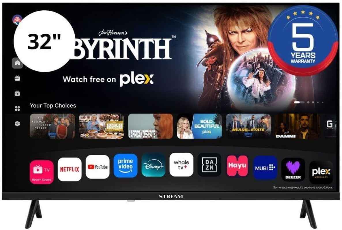 - Smart Easy Whale TV 32, HD Ready, 5 Ans De Garantie, Frameless (Sans Cadre), Chromecast Et Miracast Intégrés, Assistant Google, Wi-Fi, DVB-T2/C/S2, Mode Hôtel – Modèle S32HWKA1