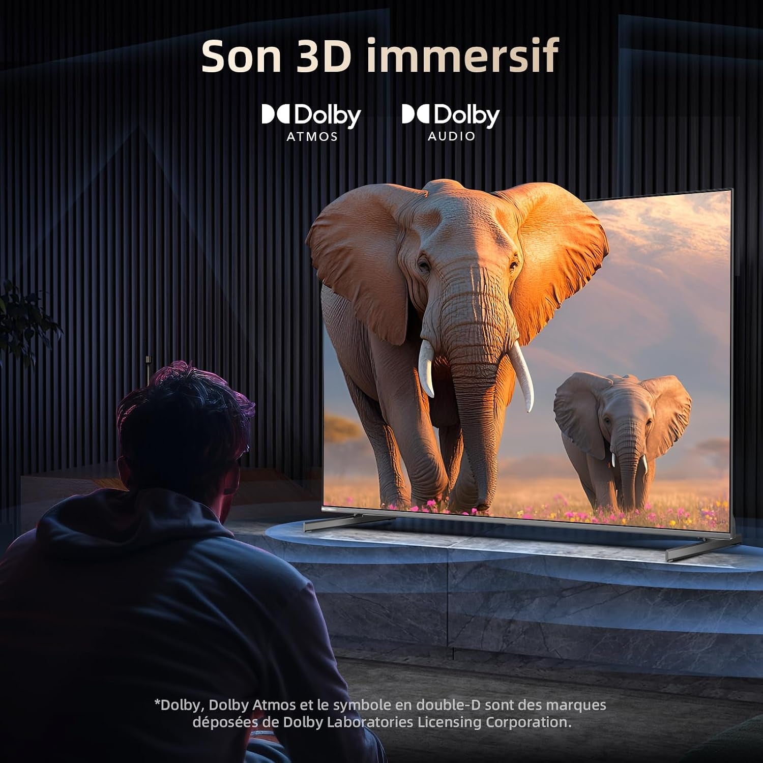TV Mini QLED 4K 65 Pouces Local Dimming (M65QA9) | Gaming DLG 120Hz, MEMC 60Hz, Support HDR10, Chromecast Intégré