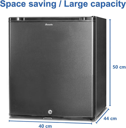 Frigo 12V Camping Car, Mini Frigo 12V 30L, Frigo Caravane, Petit Frigo Bar Avec Serrure, Pour Voiture Van Fourgon Chambre, Silencieux, Noir