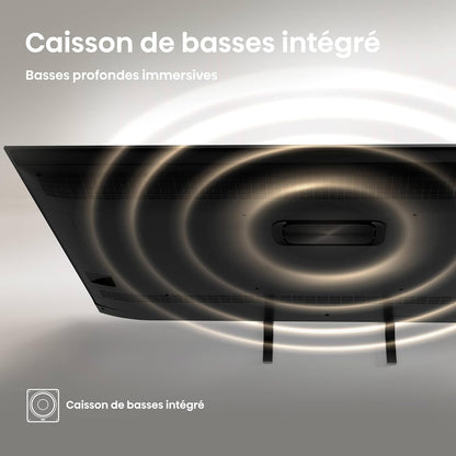 Hisense 65A7Q - Smart TV 65" (164 Cm) QLED 4K 2025, Dolby Vision & Atmos, Caisson De Basses Intégré, HDMI 2.1, Game Mode Plus, Alexa, Noir