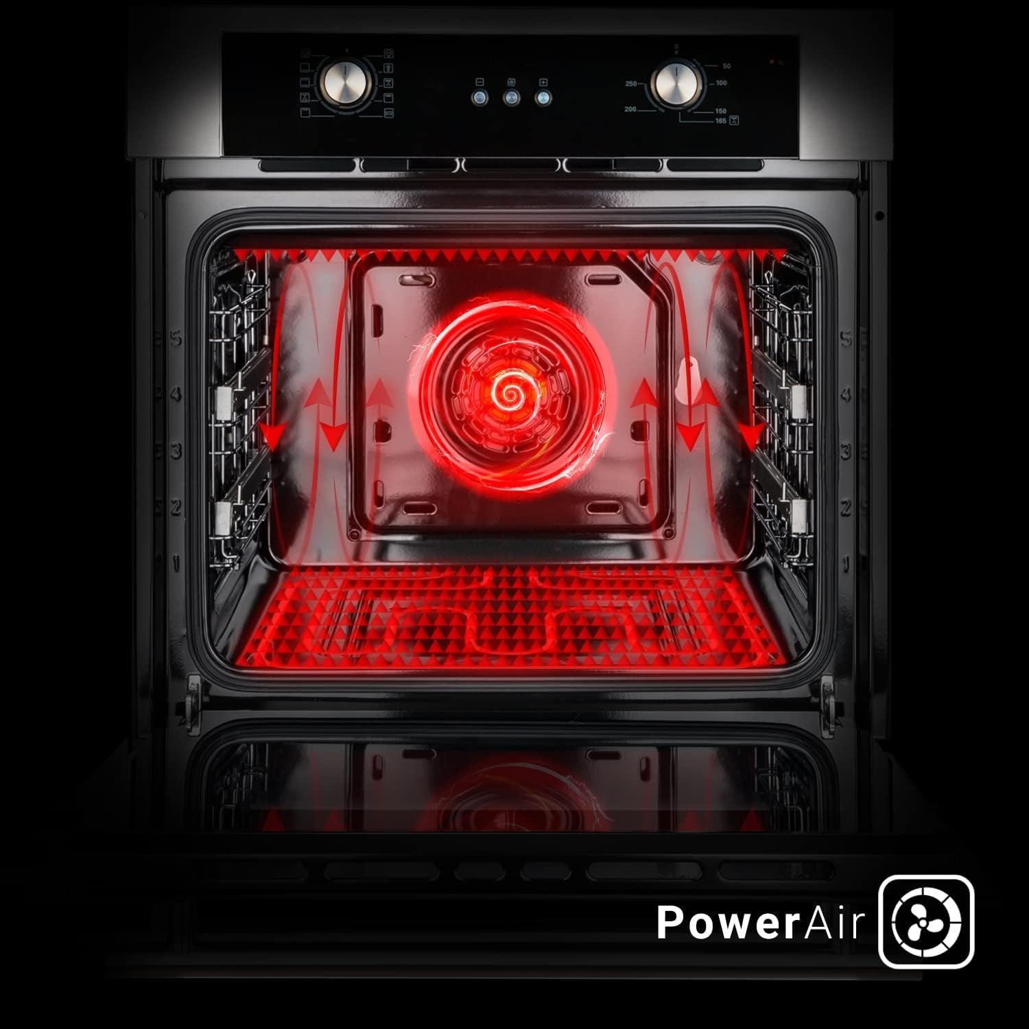 Cuisinière: Four Encastré 60Cm BO8810SS + 59Cm Plaque Vitrocéramique KK590RL | Grill | Air Chaud | Éléments Télescopiques Extensibles | Minuterie Automatique | SET8810KK59RL