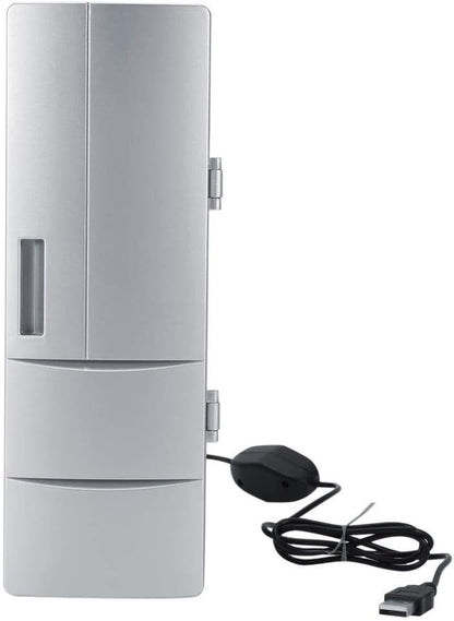 Demeras Mini Réfrigérateur Réfrigérateur USB Réchauffeur De Réfrigérateur Petit Réfrigérateur Compact Mini Réfrigérateur Portable Pour Voiture Et Maison Réfrigérateur Compact Thermoélectrique