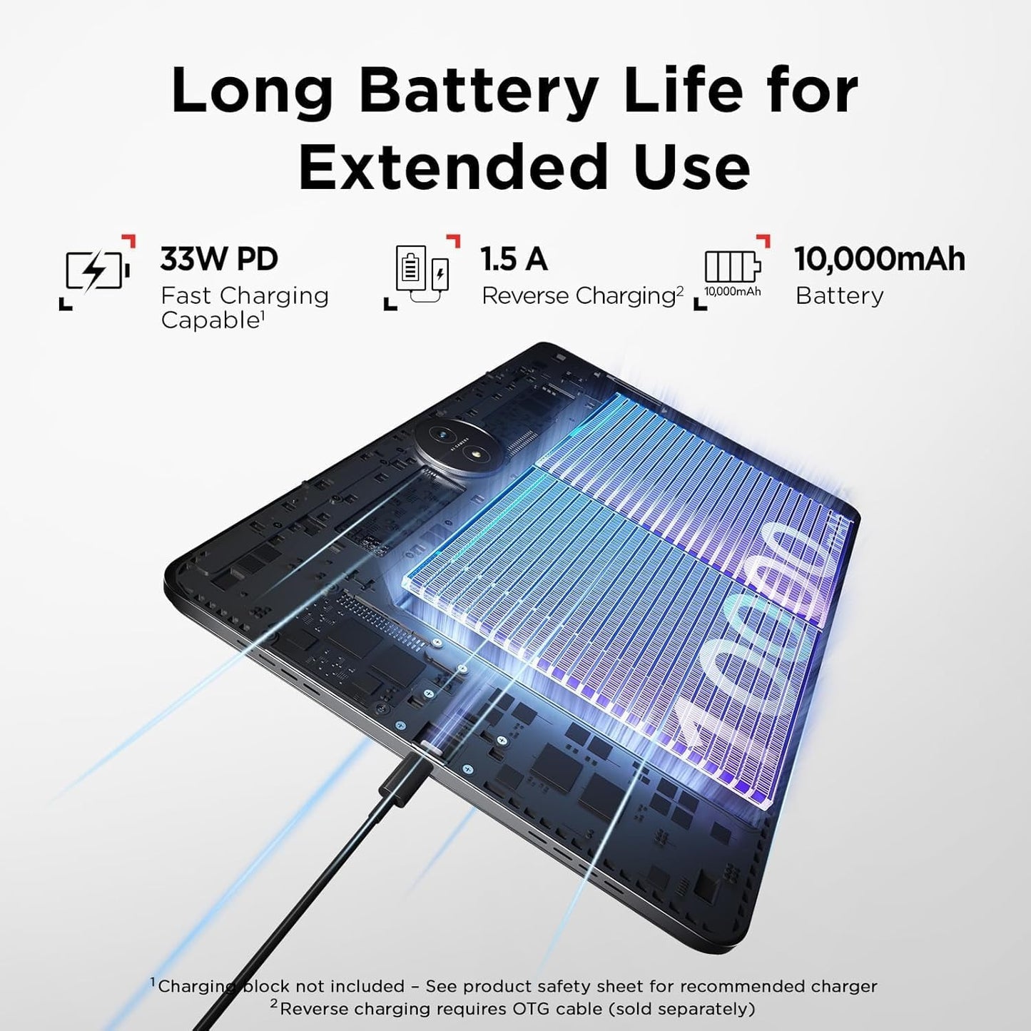 NXTPAPER 14 - Étui À Rabat - T-Pen - Tablette Wi-Fi Display NXTPAPER 14 Pouces 16GB RAM, 256GB ROM Batterie 10000Mah Charge Rapide 33W - Chargeur De Batterie - Étui Et Stylo, Gris