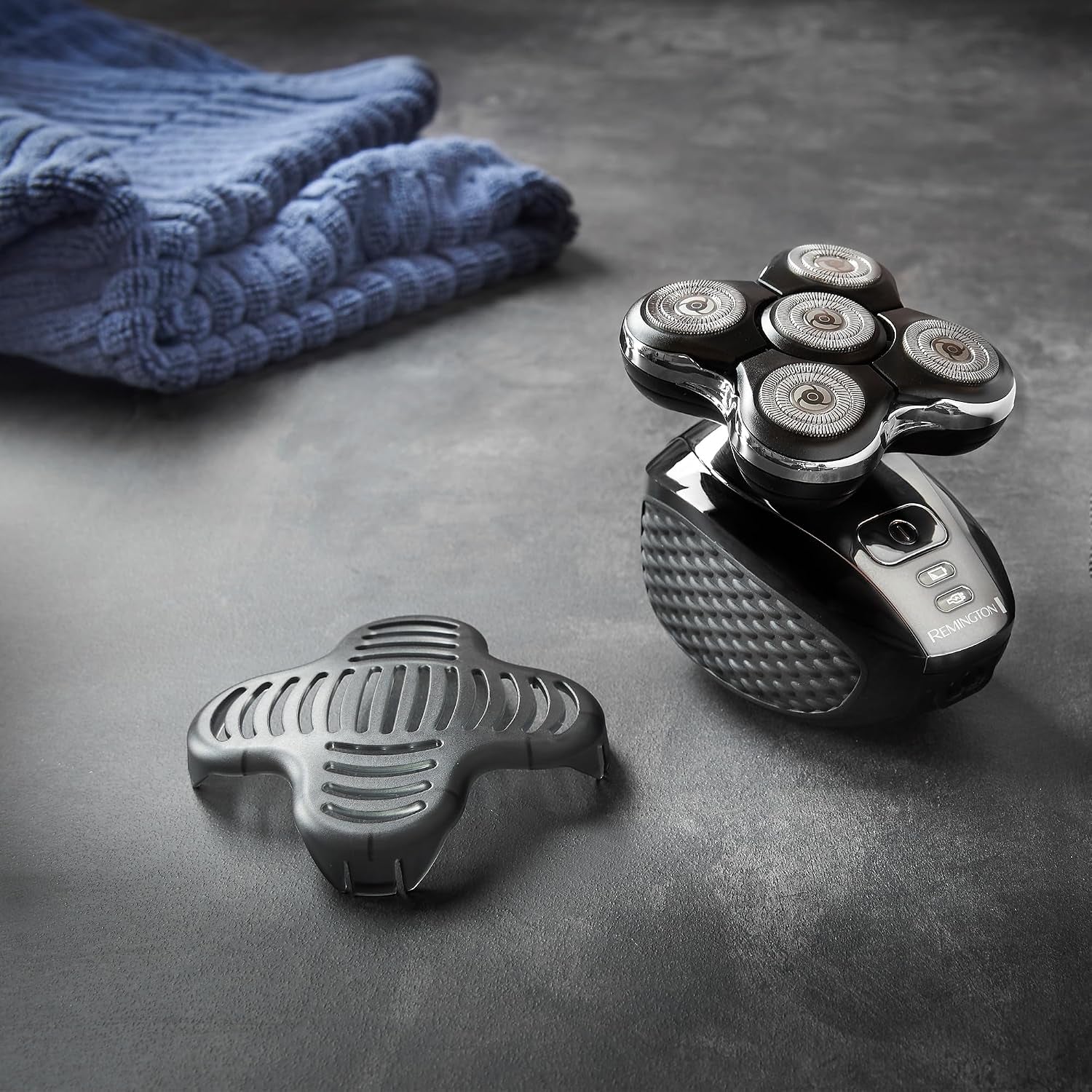 Rasoir Électrique [Spécial Tête Rasée/Chauve] RX5 Ultimate (Ultra Rapide & Facile, 5 Têtes Rotatives Flexibles, Résultat Précis, Utilisation Sans Fil 50Min,Wet&Dry) Tondeuse XR1501