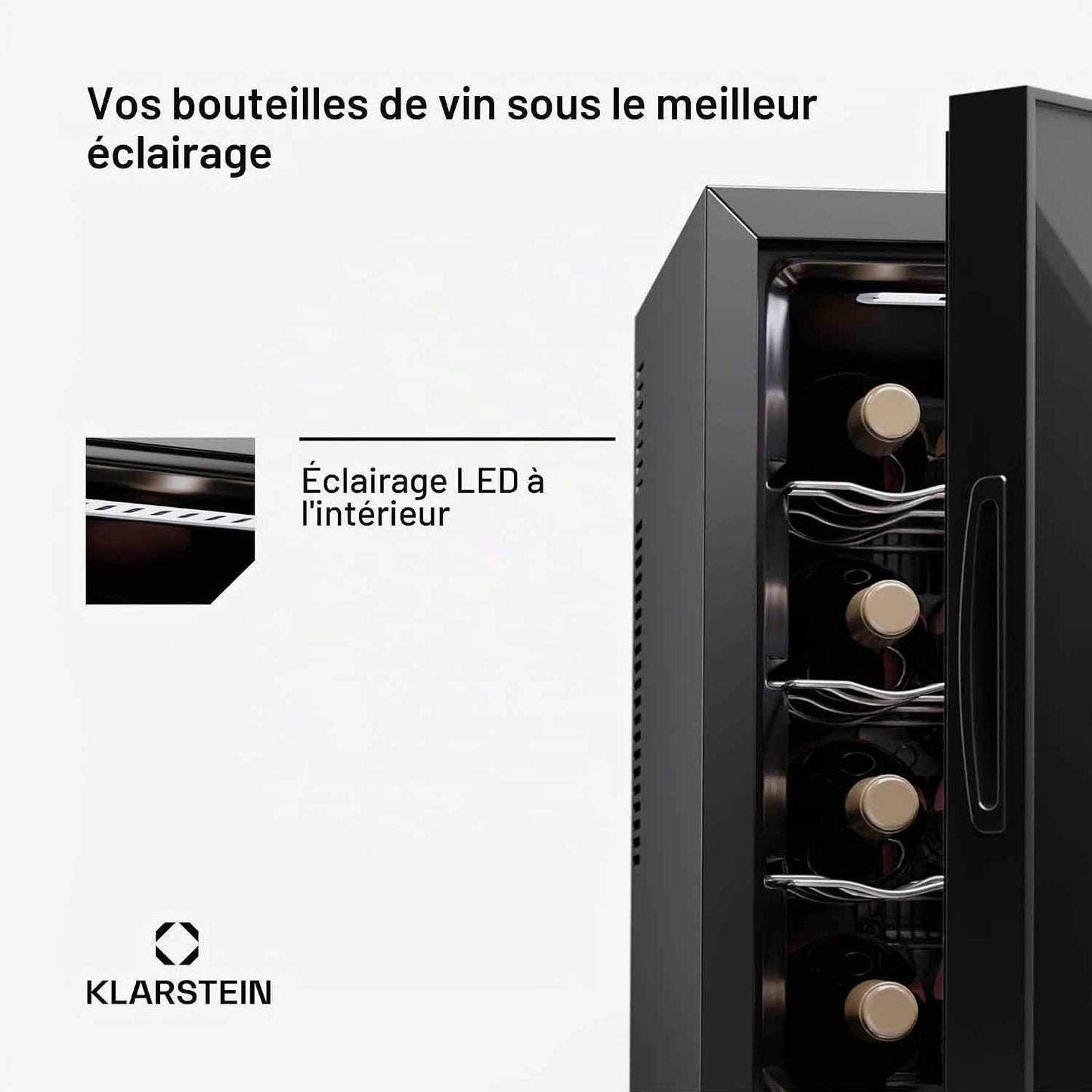 Cave À Vin Autonome 1 Zone, Petit Réfrigérateur À Boissons, Petite Cave À Vin, Petite À Avec Porte Vitrée, Réfrigérateur À Boissons Intérieur/Extérieur, À 12 Bouteilles