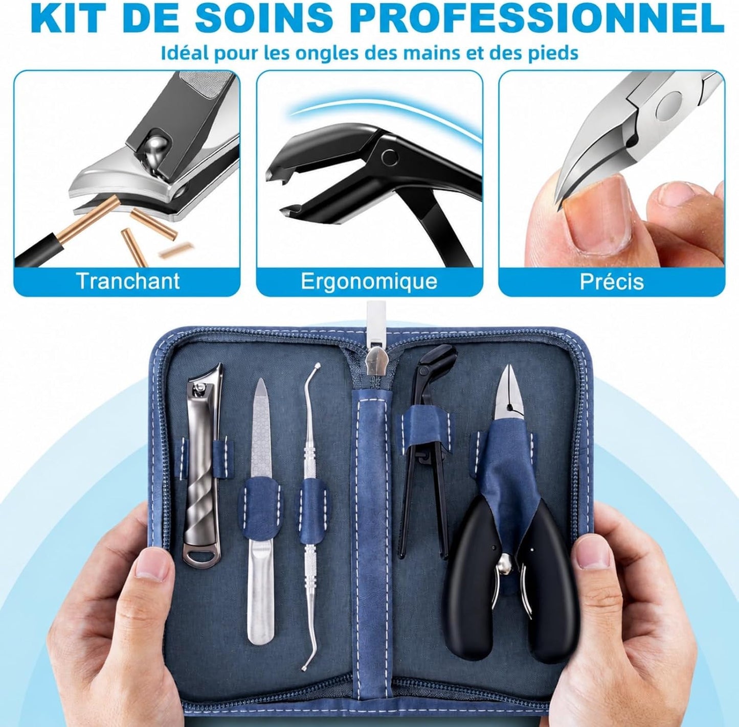 Coupe-Ongle Professionnel Pour Ongles D'Orteils Épais | Coupe Ongle Pied Pour Personnes Âgées, Pince Coupe Ongles Pour Les Pieds Incarnés, Design Tête Inclinée Et Long Manche