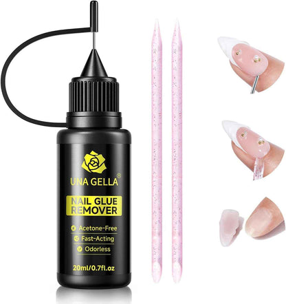 Dissolvant Pour Colle À Ongles Pour Faux Ongles, 20 Ml Dissolvant Pour Colle À Ongles En Gel Sans Acétone Pour Faux Ongles, Produit De Manucure DIY