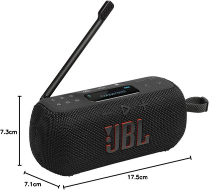 Tuner 3, Radio Portable Dab/Dab+/Fm Avec Bluetooth, Noire | 6 Préréglages, 15 H D'Autonomie, Étanchéité IP68, Auracast, Compatible Avec L'Application  Portable