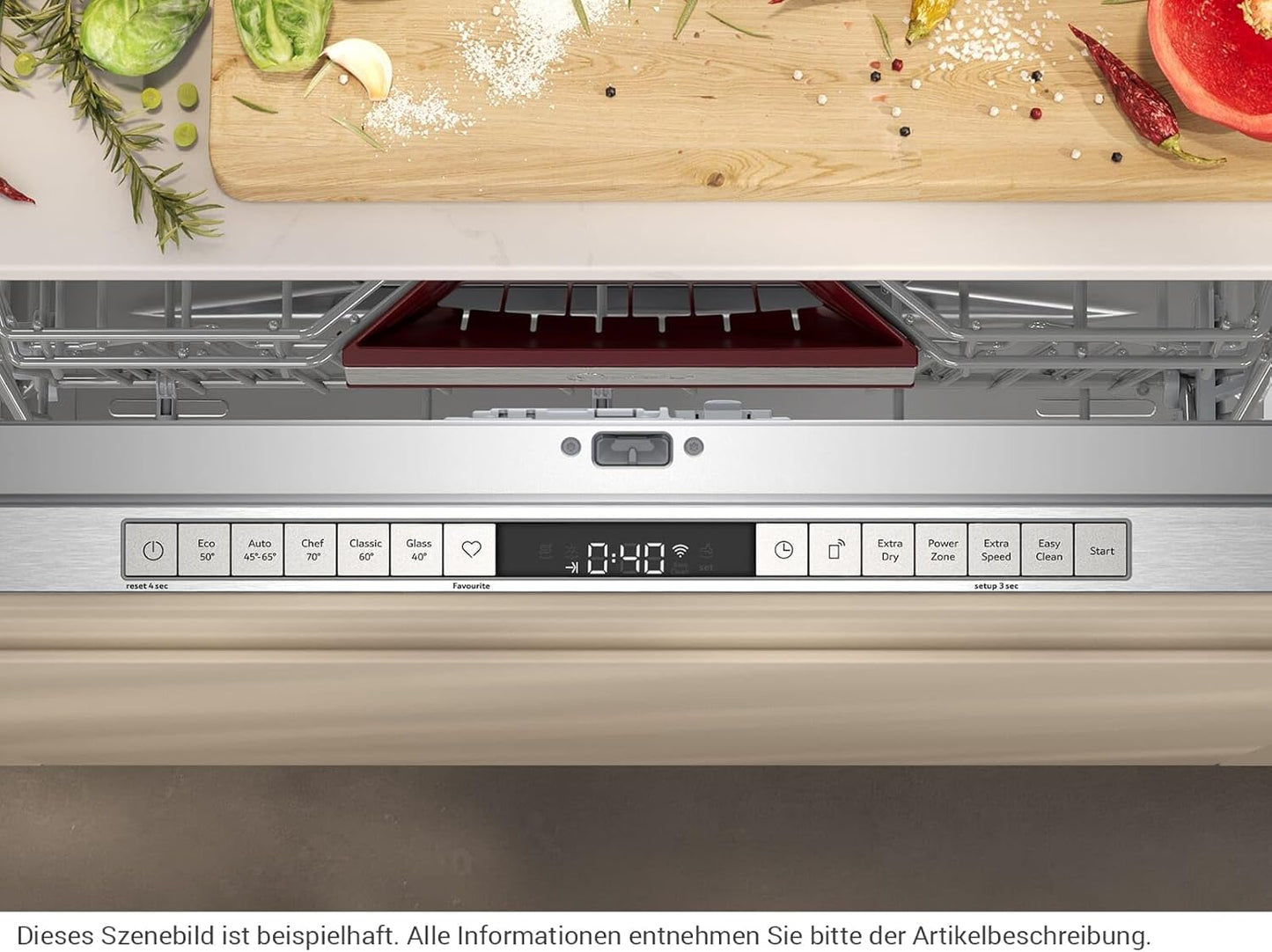 NEFF Lave Vaisselle Tout Integrable 60 Cm S155ECX06E, N 50, Timelight, Open Dry
