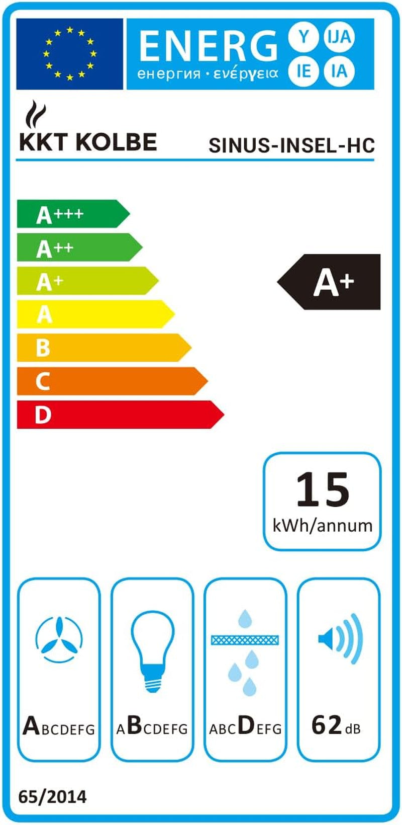 Hotte Aspirante Cuisine 90 Cm | Hotte Îlot | Acier Inoxydable | Verre Noir | Wifi | Arrête Automatiquement | Opération Tactile | SINUS-INSEL-HC
