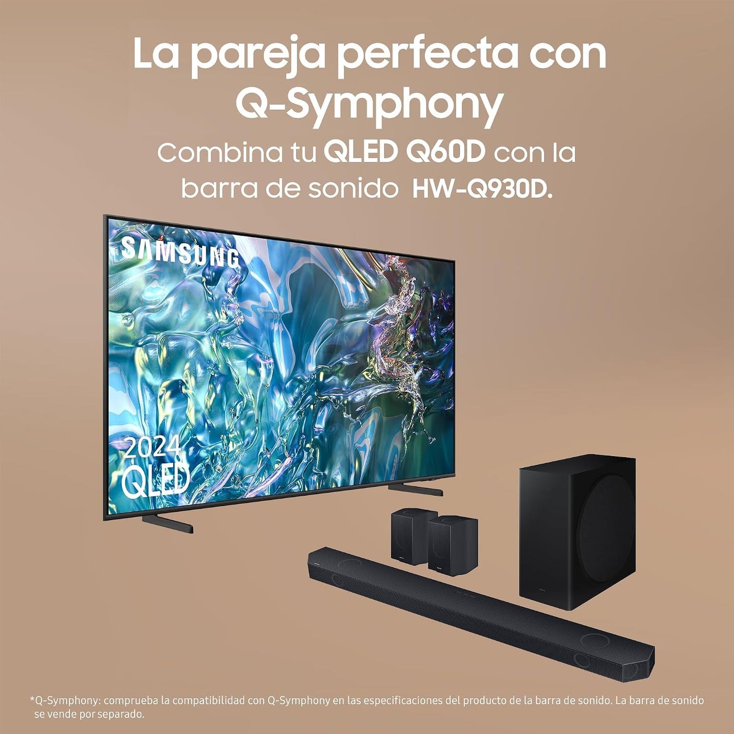 TV QLED 4K 2024 75Q60D Smart TV De 75" Avec plus D'1 Milliard De Couleurs, Couleurs Certifiées, Le Meilleur Smart TV Et Contrôlez Votre Maison Avec Smartthings
