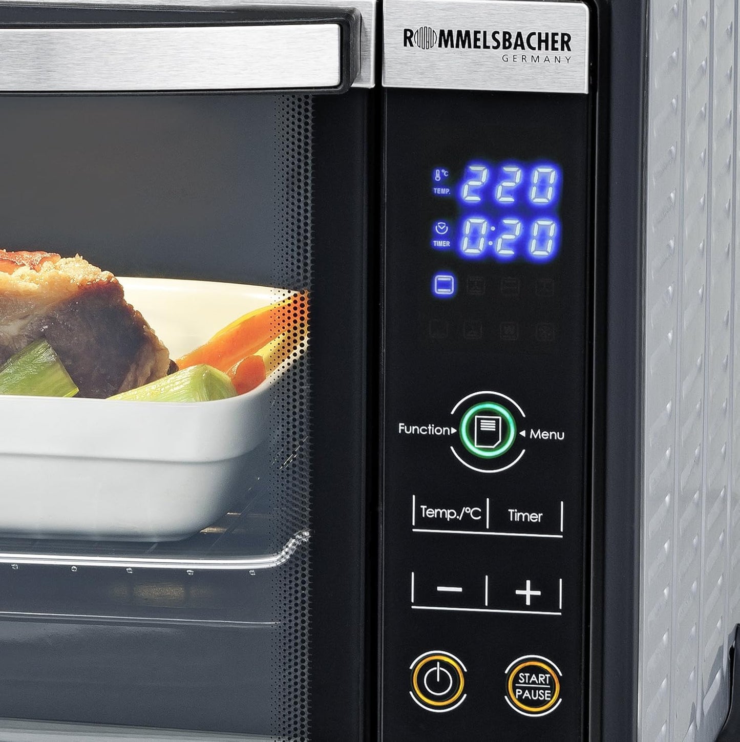 Rommelsbacher Mini Four BG 950 Speedy 30 L Acier Inoxydable
