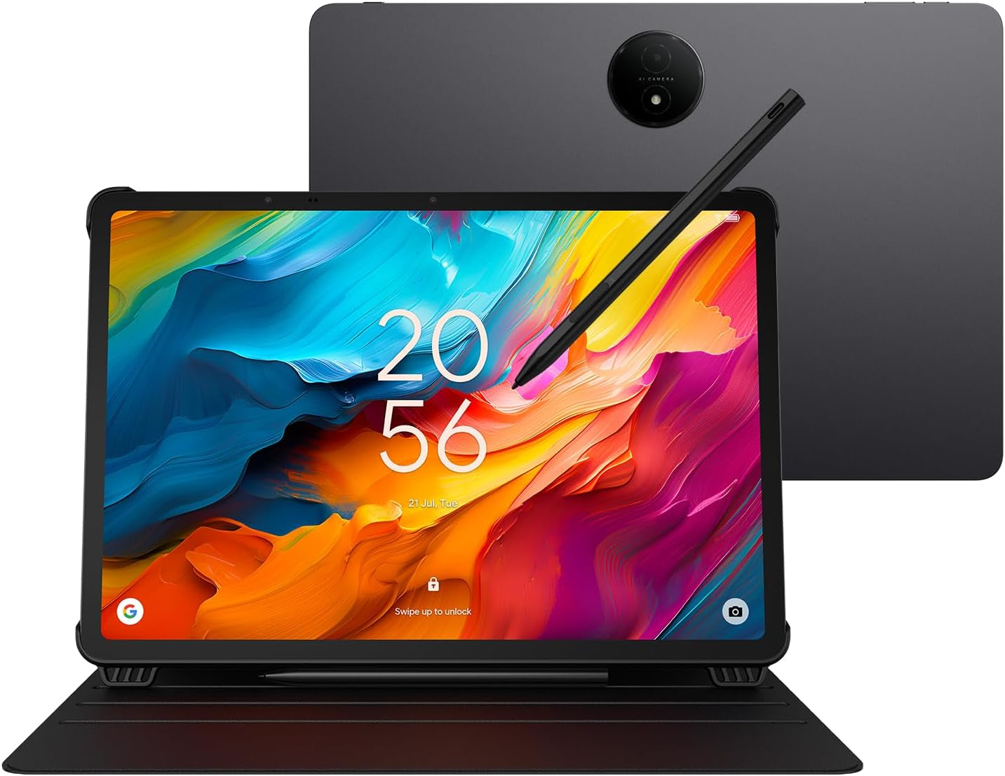 NXTPAPER 14 - Étui À Rabat - T-Pen - Tablette Wi-Fi Display NXTPAPER 14 Pouces 16GB RAM, 256GB ROM Batterie 10000Mah Charge Rapide 33W - Chargeur De Batterie - Étui Et Stylo, Gris