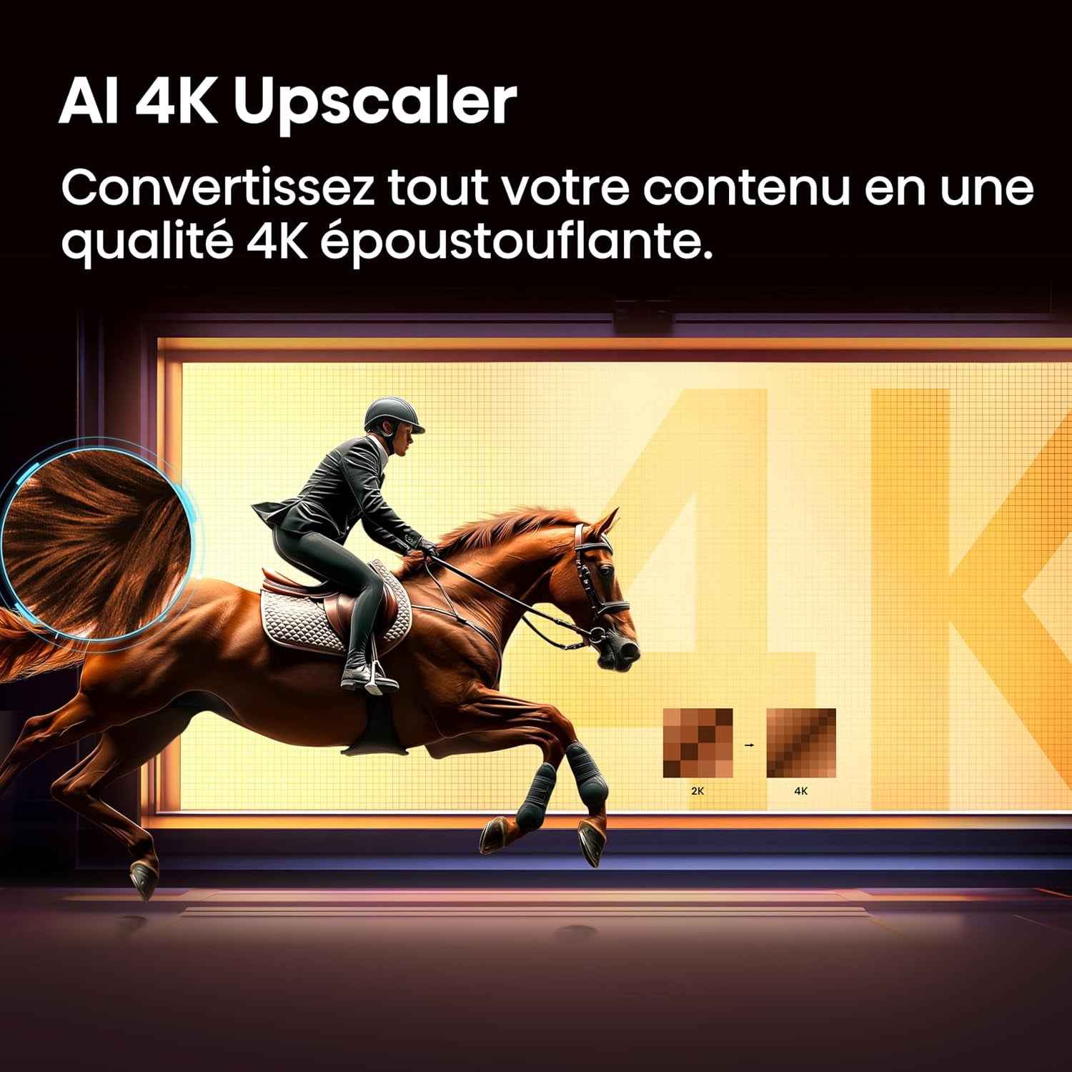 Hisense 43A6S - TV 2026 4K UHD 43" (108 Cm), Smart TV Homeos U9.5, Dolby Vision, Game Mode Plus, Compact Et Performant, Noir | Grimpeur IA 4K, Smooth Motion IA, Mode Jeu Plus, Dolby Vision, Contrôle Vocal
