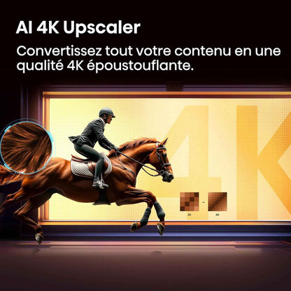 Hisense 43A6S - TV 2026 4K UHD 43" (108 Cm), Smart TV Homeos U9.5, Dolby Vision, Game Mode Plus, Compact Et Performant, Noir | Grimpeur IA 4K, Smooth Motion IA, Mode Jeu Plus, Dolby Vision, Contrôle Vocal