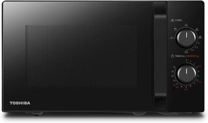 MW2-MG20P(BK) 3-En-1 Four Micro-Ondes Grill Combiné, 20 L, 5 Niveaux De Puissance Réglables, Minuteur, 800 W, Grill 1000 W, Noir