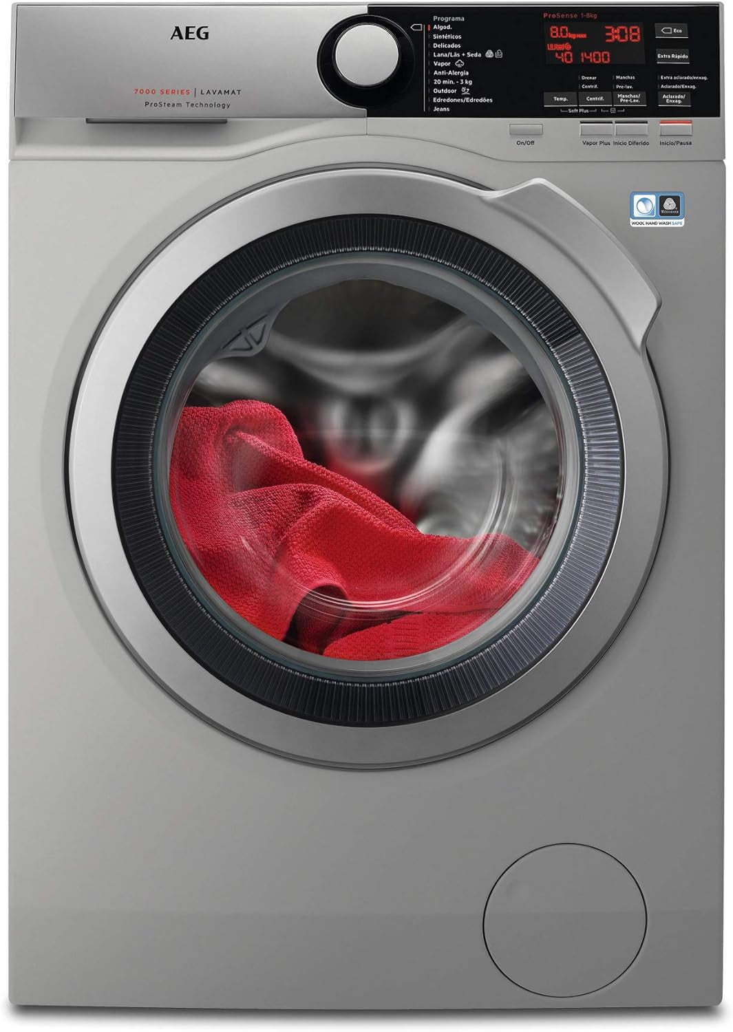 L7FEE842S Lave Linge Argent 85 X 60 X 60