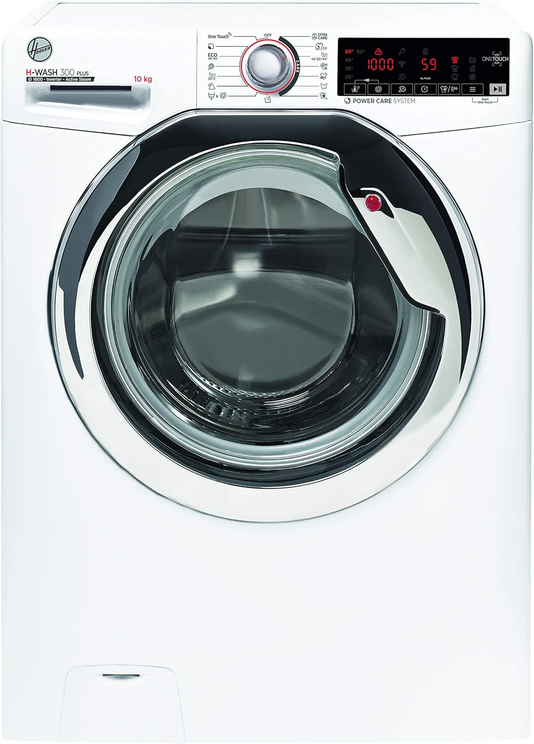Machine À Laver H-Wash 300 H3WS610TAMCE/1-S - 10 Kg - 1600 Tr/Min - Fonctionnement Intelligent Avec Technologie NFC - Moteur Inverter BPM - Technologie Tout-En-Un - Fonction Vapeur