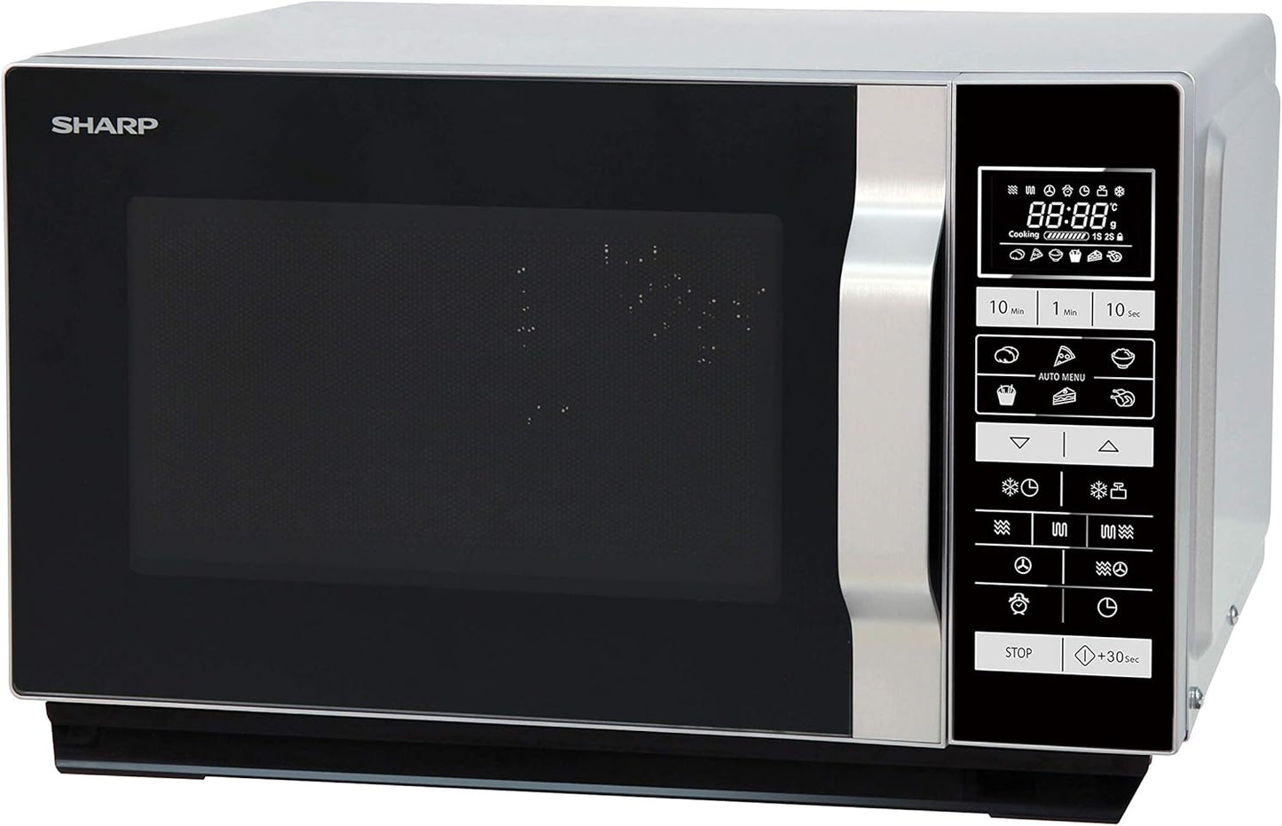 R-860S Micro-Ondes Combiné 25 Litres À Plateau Fixe - Argent