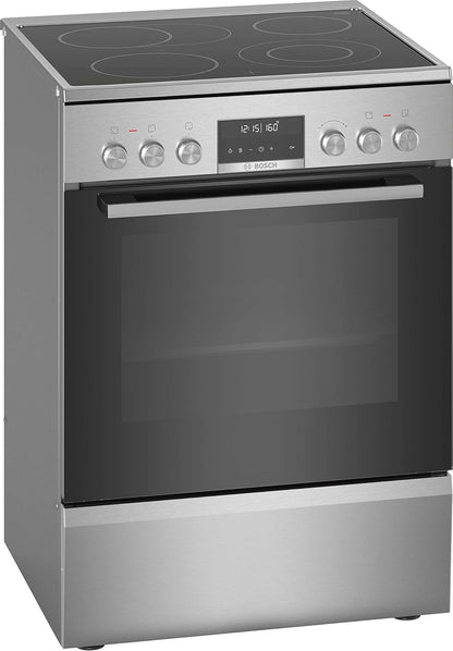 Serie 6 HKS79U250 Four Et Cuisinière Noir, Argent Plaque Avec Zone À Induction a - Fours Et Cuisinières (Cuisinière, Noir, Argent, Rotatif, Tactil, Acier Inoxydable, Devant, 1,2 M)