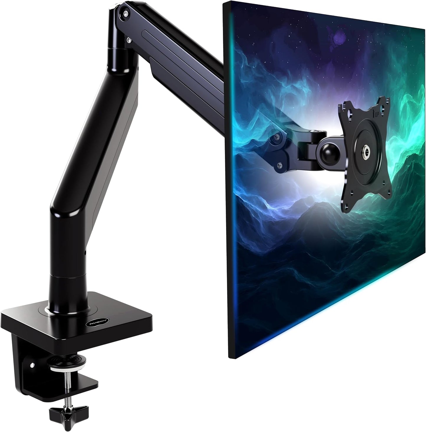 Support PC Ecran Bras Pour Écrans 24"-40" VESA 75/100Mm Pince De Bureau Ergonomique Réglable En Hauteur 2-15Kg (MX450)
