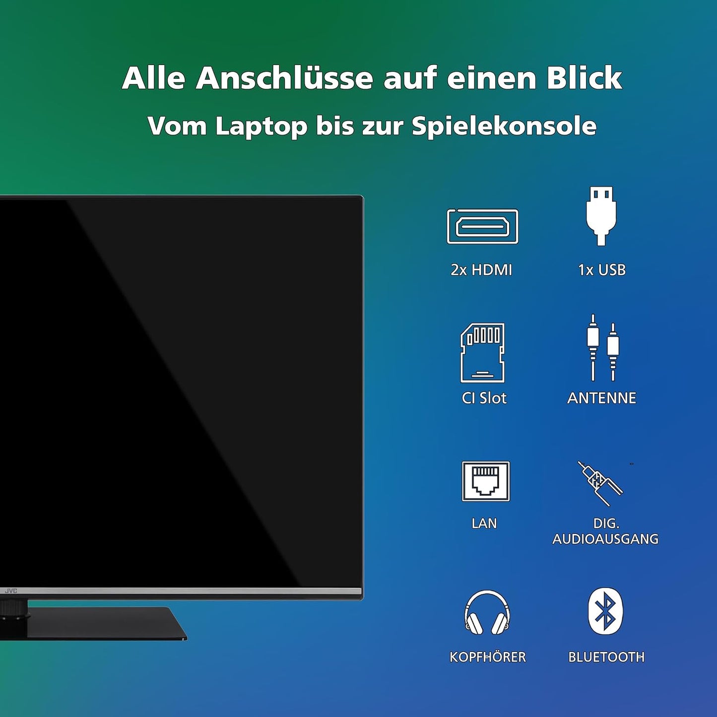 QLED VIDAA LT-40VQF555D Téléviseur Full HD, HDR Avec Triple Tuner Intégré, 40 ", LED Noir