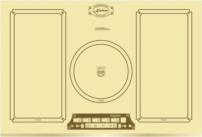 EH 6355 Elfem Four Encastré Électrique 67L + KCT 7795 Elfem Plaque De Cuisson À Induction 77 Cm - Ivory/Luxe/Rétro/8 Fonctions/Autosuffisant