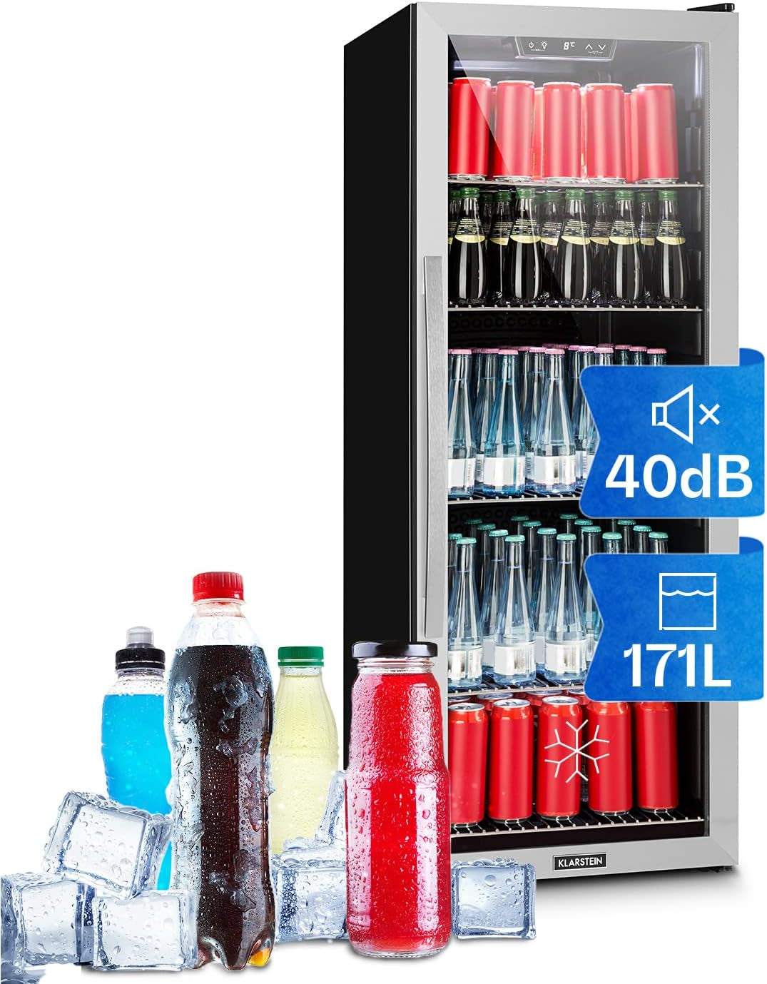 Mini Frigo De Chambre Et Bureau Pour Boisson, Petit Frigo Silencieux, Refrigerateur Mini Bar 171L, Petit Réfrigérateur Camping, Étagères Réglables Pour Le Vin, Cannette, Beer Fridge