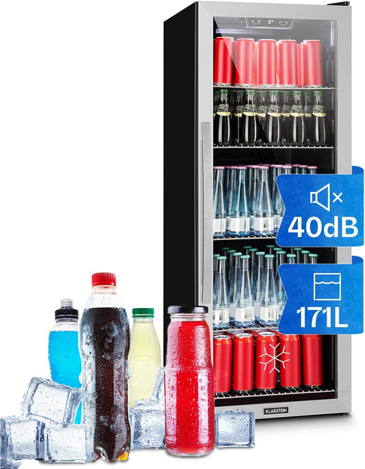 Mini Frigo De Chambre Et Bureau Pour Boisson, Petit Frigo Silencieux, Refrigerateur Mini Bar 171L, Petit Réfrigérateur Camping, Étagères Réglables Pour Le Vin, Cannette, Beer Fridge