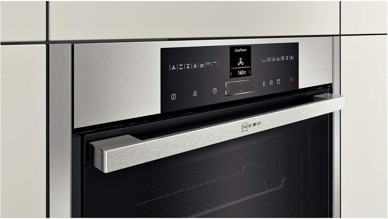 Neff B45VR22N0 71 L 3600 W A+ Noir, Acier Inoxydable
