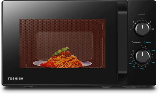 Micro-Ondes Solo 20L MW2-MM20PF(BK), Micro-Ondes Sur Pied, 800W, 5 Niveaux De Puissance, Avec Décongélation Facile, Éclairage LED À L'Intérieur, Noir