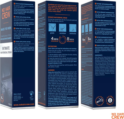 Crème Dépilatoire Intime Homme 100 Ml – L’Originale | Pour Aine, Testicules Et Fesses. Sans Poils En 4–8 Min, Sans Coupures Ni Feu Du Rasoir, Avec Une Repousse plus Douce.