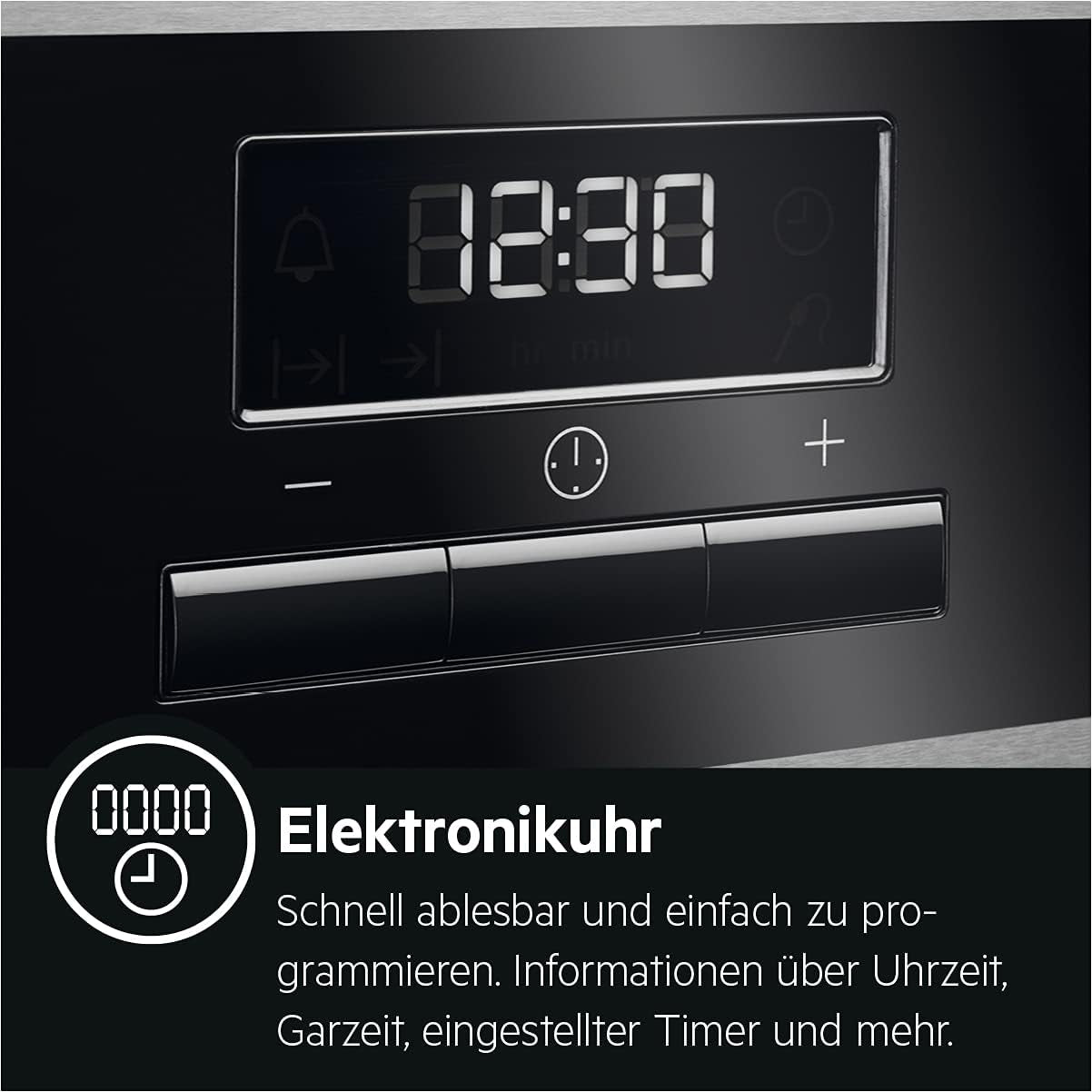 Cuisinière Sur Pied CCB544COBM - 50 Cm - Avec Plaque De Cuisson Vitrocéramique - Zone De Cuisson Multi-Cercles - Fonction Grill - Écran Avec Horloge - A