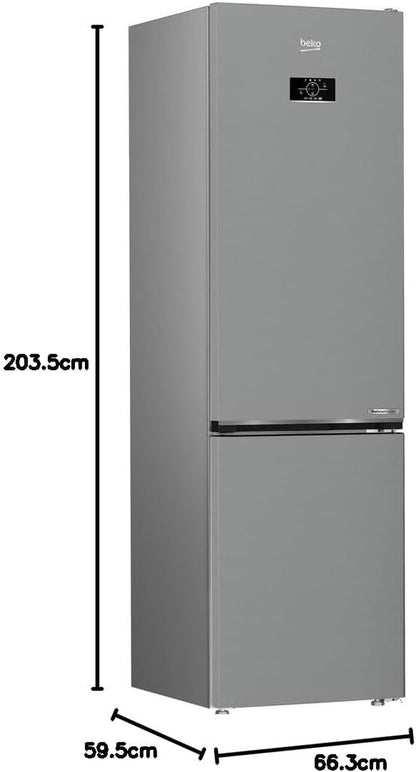 R�FRIG�RATEUR COMBIN� 249+106L CLASSE D 203,5X59,5CM M�TAL BROSS�