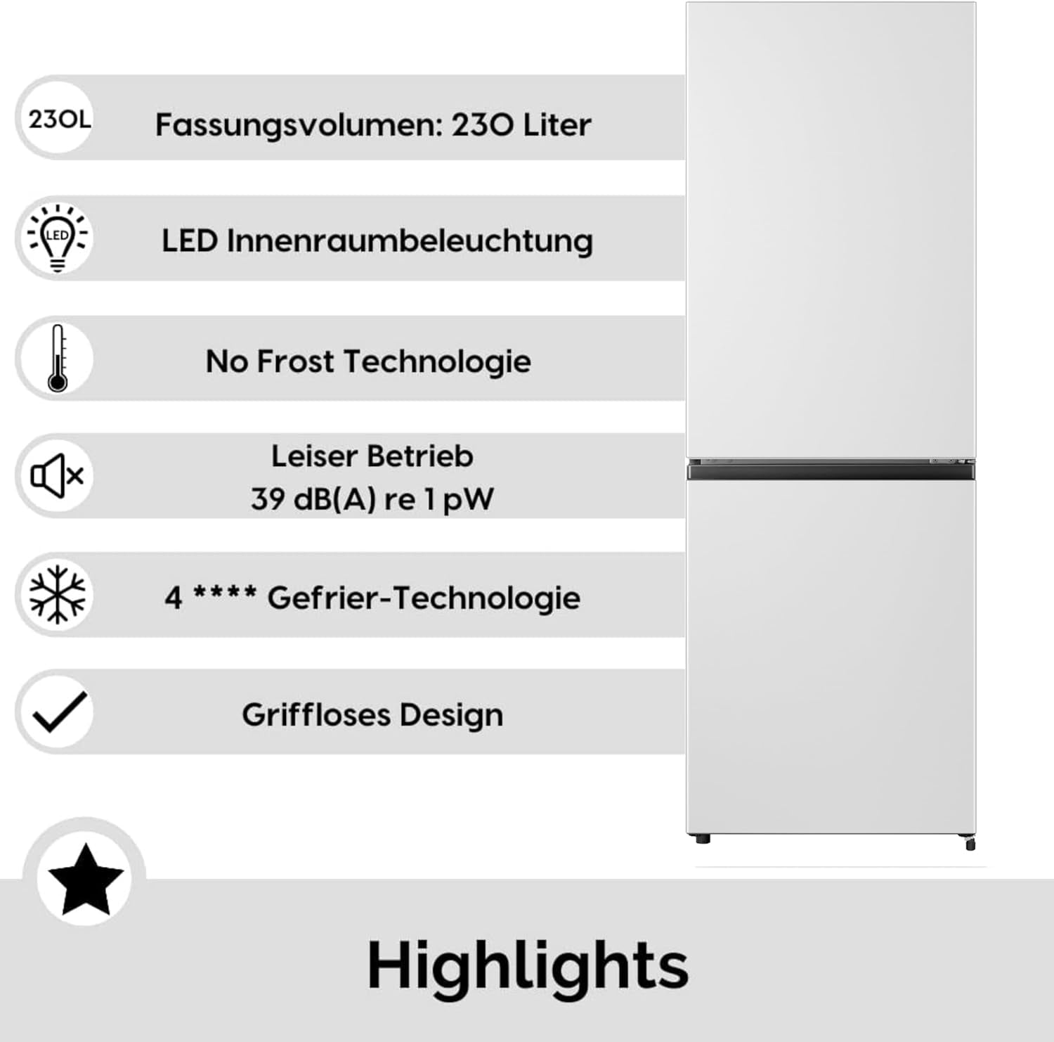 PKM Kühlschrank Kühl Gefrierkombination Weiß Hxb: 162X56Cm A+++
