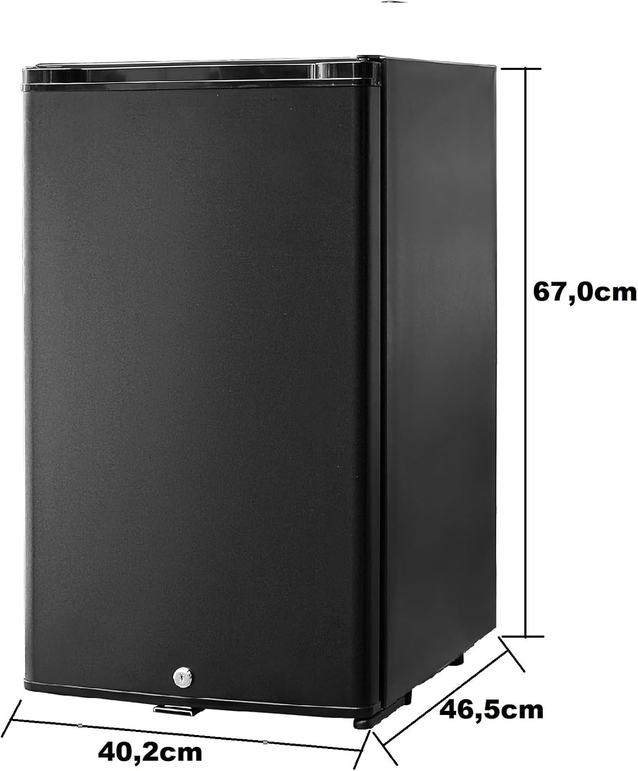 Frigo 12V, Frigo Camping Car 12V 220V, Avec Serrure, Silencieux, 50L, 0-10℃, Réfrigérateur Pour Caravane, Maison, Camping, Voiture, Noir