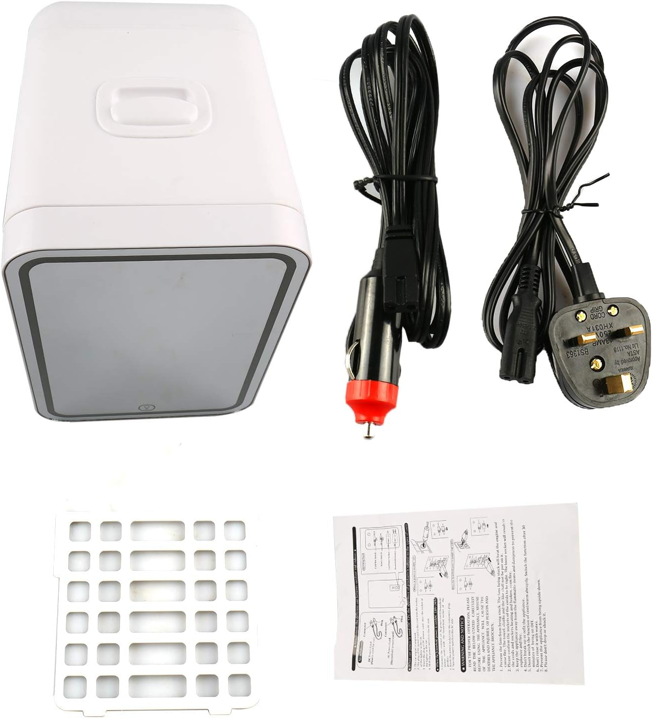 TWSOUL Petit Réfrigérateur 8 Litres Avec Réglage De La Température - Réfrigérateur Thermoélectrique Portable Et Chaud Pour Chambre À Coucher, Cosmétiques, Lait Maternel, Bureau Et Voyage