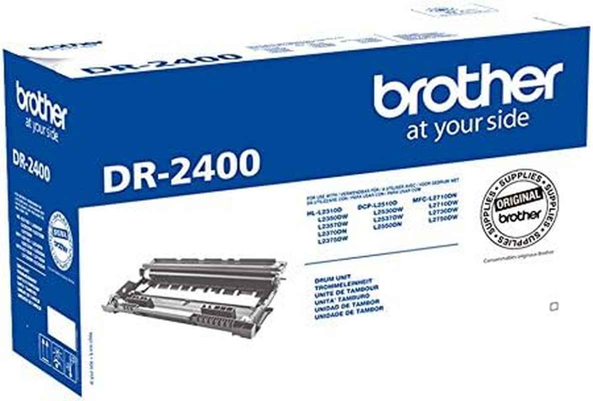 Brother Dr2400 Tambour Pour Imprimantes Brother Série L2000 À Haute Capacité, 12000 Pages D'Autonomie