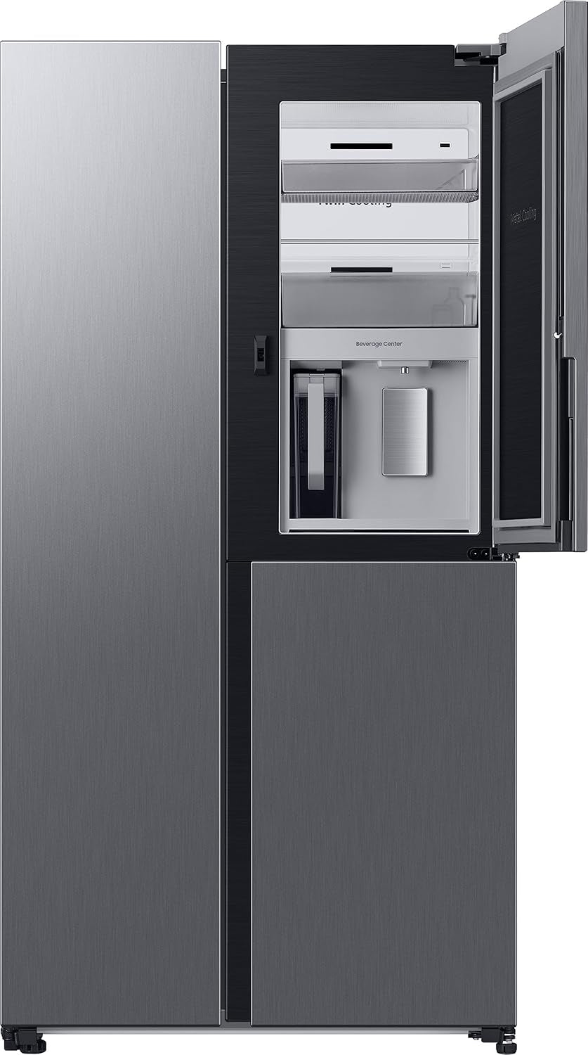 RH69B8921S9/EG Side-By-Side Réfrigérateur Latéral 178 Cm 645 Beverage Center, Dual Ice Maker, Twin Cooling+, No Frost+, Raccordement Eau Fraîche, Aspect Acier Inoxydable