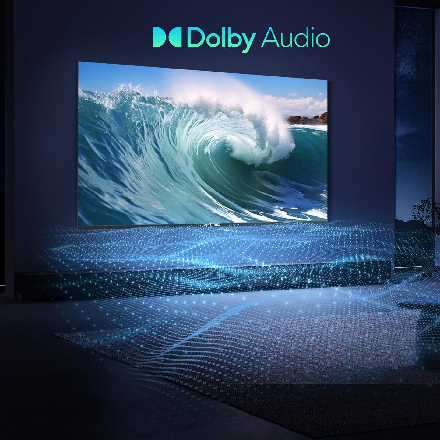 S50 Smart TV 50 Pouces(127Cm), Andriod TV 4K UHD, HDR10, Dolby Audio, Google Assistance, Bluetooth Triple Tuner (DVB-C/S2/-T2), Dazn/Disney+/Netflix/Prime Video/Youtube, Wifi