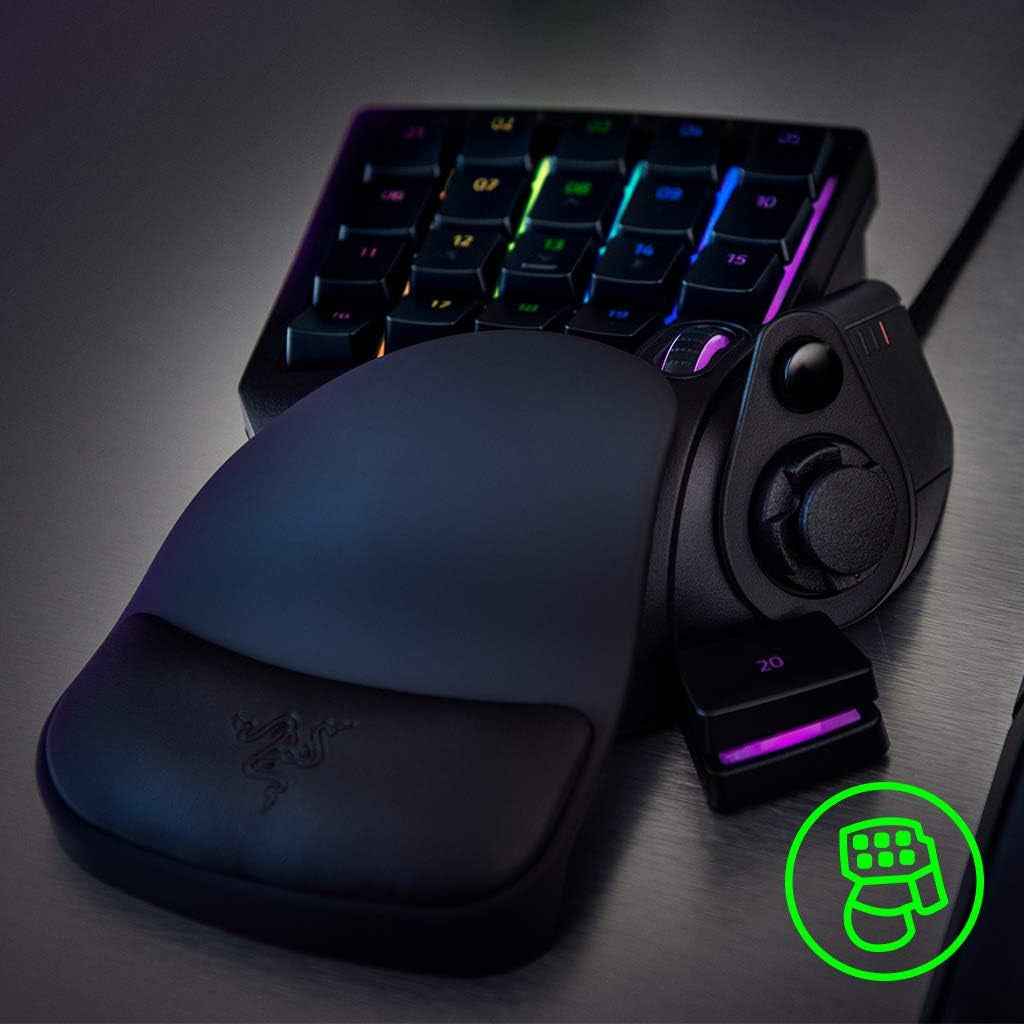 Razer Tartarus V2 - Pavé Numérique Gamer (32 Touches Entièrement Programmables, Forme Ergonomique Avec Paume Détachable, Fonctionnalité Hypershift, Eclairage RGB Chroma) Noir