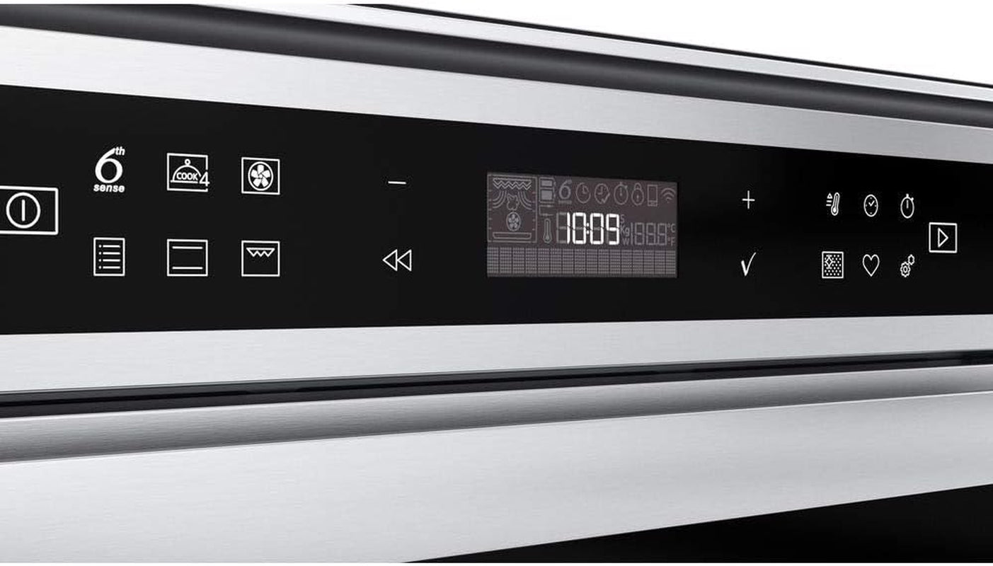 Four Encastrable Pyrolyse Whirlpool W6OS44PS1P - Chaleur Tournante Ou Pulsée / 73 Litres / Classe A+ / Inox / Rails Télescopiques / Injection De Vapeur