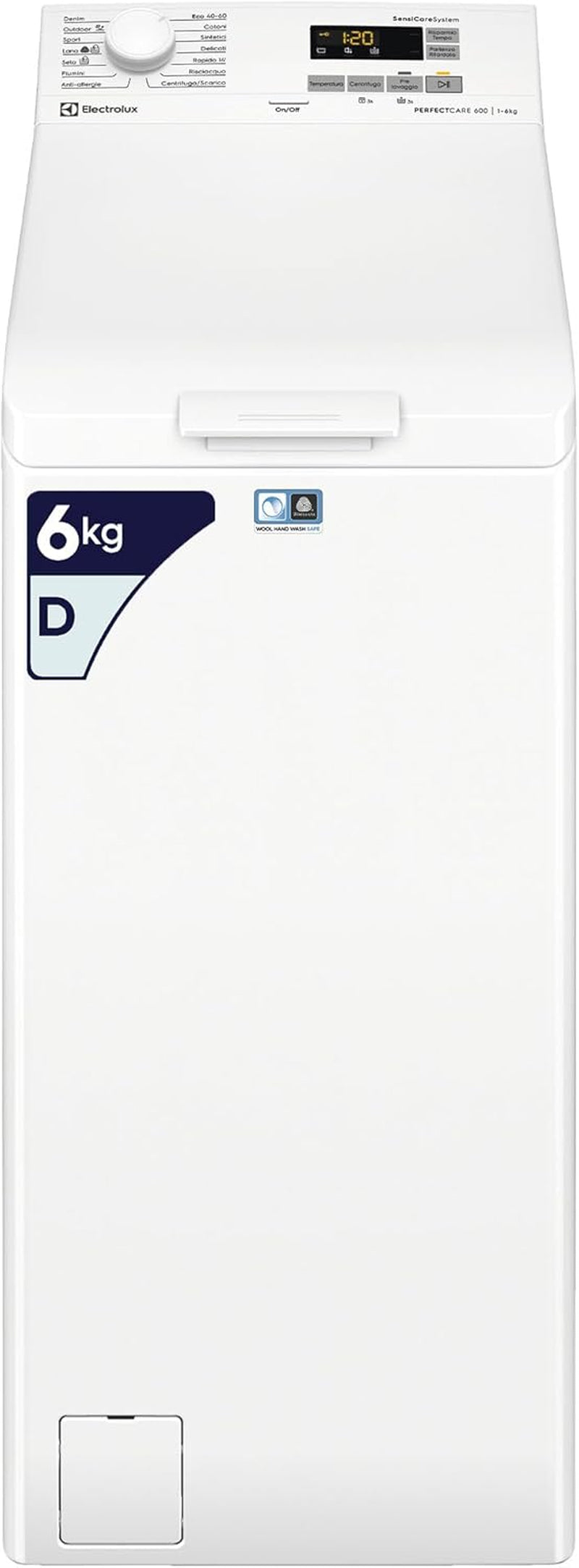 Perfectcare 600 Machine À Laver À Charge Par Le Haut 6 Kg, EW6T562L, Technologie Sensicare, 908 X 397 X 599 Mm