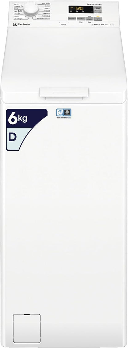 Perfectcare 600 Machine À Laver À Charge Par Le Haut 6 Kg, EW6T562L, Technologie Sensicare, 908 X 397 X 599 Mm