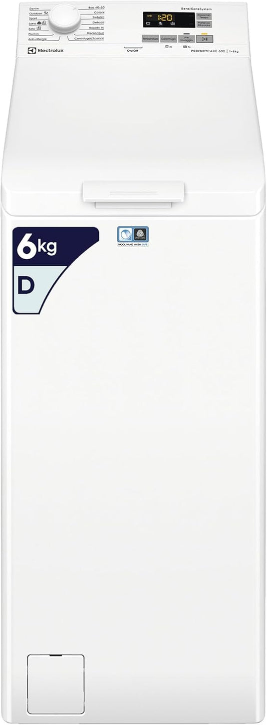 Perfectcare 600 Machine À Laver À Charge Par Le Haut 6 Kg, EW6T562L, Technologie Sensicare, 908 X 397 X 599 Mm